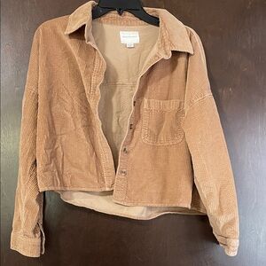 American Eagle Light Brown Corduroy Utility Jacket